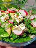 🥗 Radish Salad with Apple, Feta & Honey Dijon Dressing