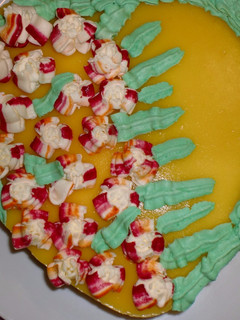 Una foto de Tarta corazón mousse de mango