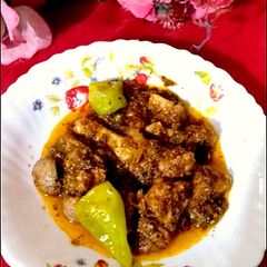 Black pepper mutton karahi😋😋😋😋 A picture of Black pepper mutton karahi😋😋😋😋.