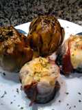 Filetes de Verdel, o Barat, rellenos
