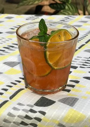 Una foto de Mojito de fresa