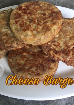 Foto resep Cheese Burger (tanpa tepung roti)