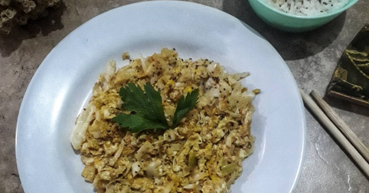 Resep Orak Arik Telur Kol Oleh Ani Brilian - Cookpad