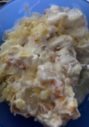 Foto resep Salad buah cream cheese