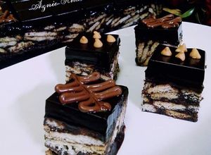 Gambar ☕Resepi Kek Batik Coklat Ganache☕
