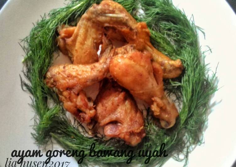 Bumbu Membuat Ayam Goreng Bawang Uyah+Sambal Terasi🍗, Enak Banget