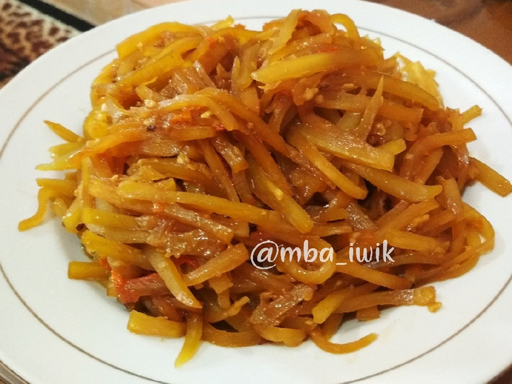 Ternyata ini lho! Cara mudah membuat Oseng kates (pepaya)  sesuai selera