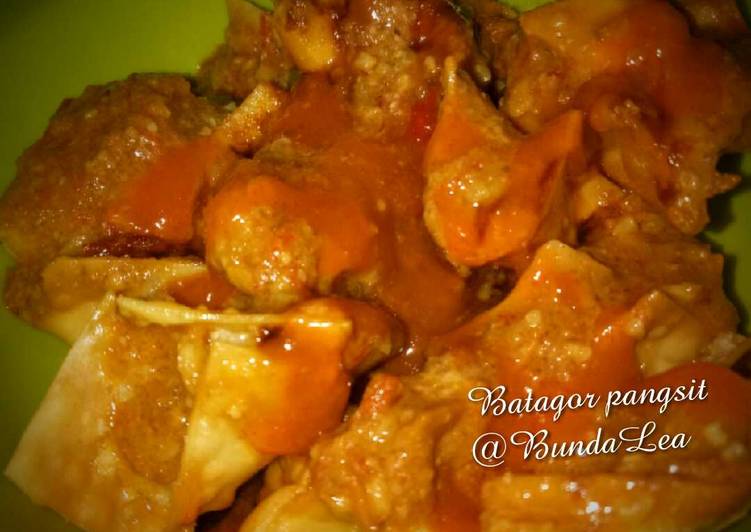 Resep Batagor Pangsit tanpa ikan dan ayam oleh Aminatun 
