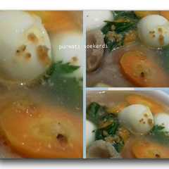 รูปของ Sop telur puyuh..