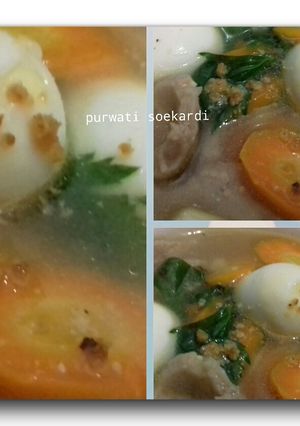 Foto resep Sop telur puyuh..