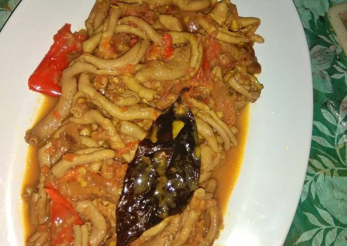 Langkah Mudah untuk Membuat Tumis usus ayam super pedas yang Bikin Ngiler