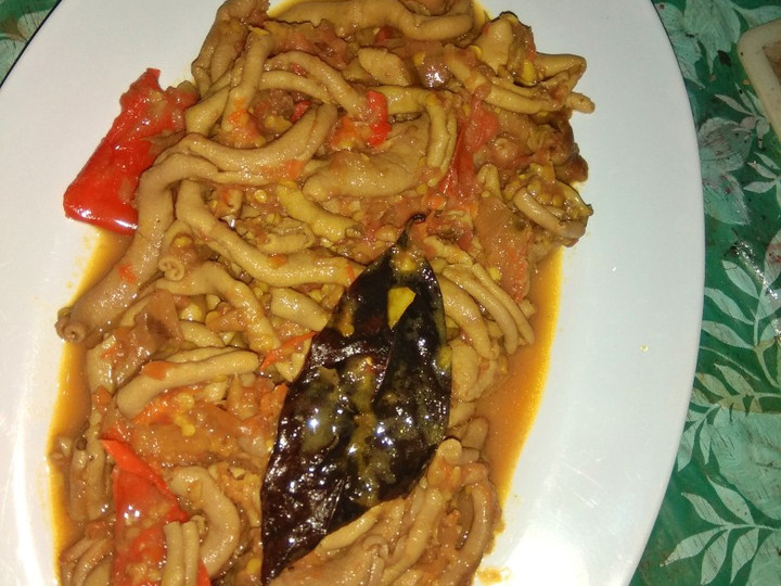 Langkah Mudah untuk Membuat Tumis usus ayam super pedas yang Bikin Ngiler