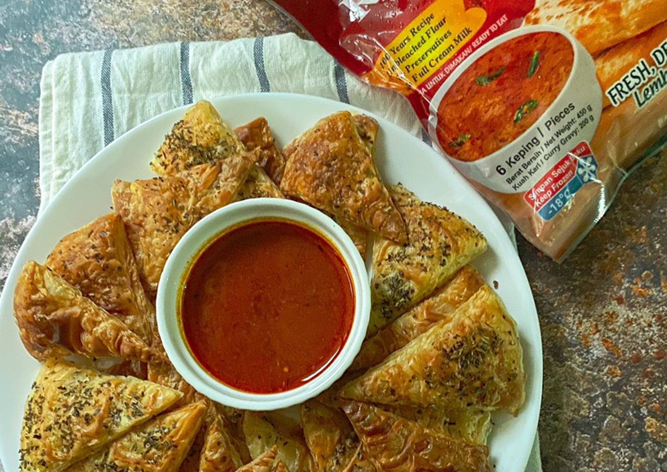 Roti Paratha . segi tiga