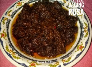 Foto resep Bistik daging rusa bumbu sederhana