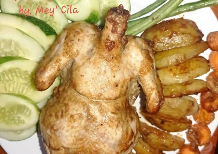 Cara Gampang Membuat Ayam Panggang Oven / Roasted Chicken Anti Gagal