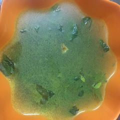 Fenugreek soup A picture of Fenugreek soup.
