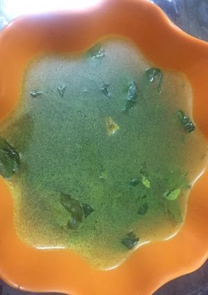 A picture of Fenugreek soup.