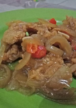 Foto resep Ayam krispi saus lada hitam