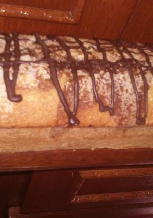 Una foto de Budin marmolado rico