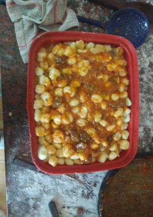 Una foto de Noquis con salsa 😋