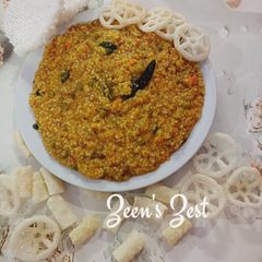 Barley Dalia Bisi Bele Bhaat A picture of Barley Dalia Bisi Bele Bhaat.