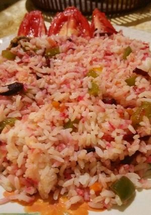 A picture of Mix veg fried rice.