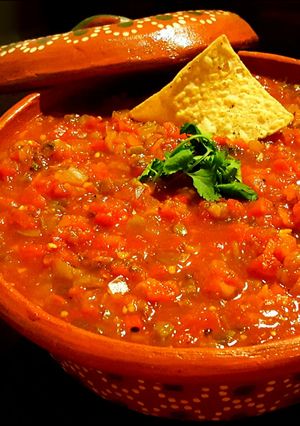 A picture of Mike's Habenero Salsa.