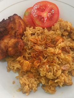Foto resep Nasi kebuli ayam goreng rendang