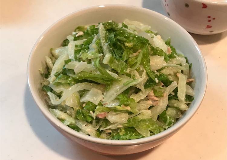 Cara Gampang Menyiapkan Sawi Putih Tuna Salad 🥗 Anti Gagal