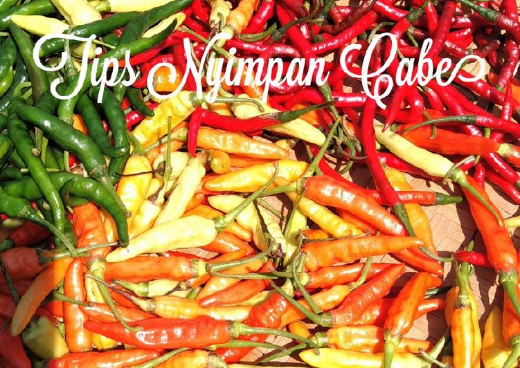 Tips Menyimpan Cabe