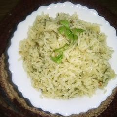 A picture of Palak Pulao.