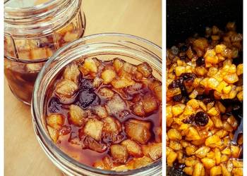 Easiest Way to Recipe Delicious Apple Pie Raisins Preserve Jam