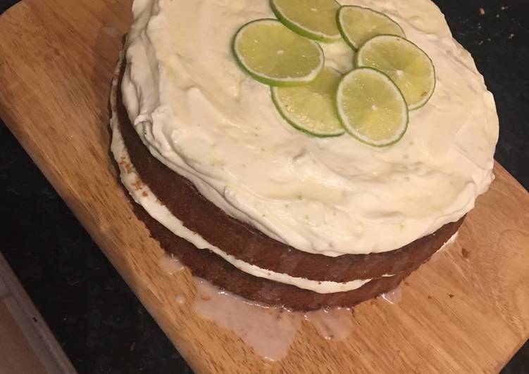 How to Prepare Homemade Zesty Lime Cake