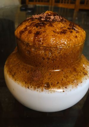 A picture of Dalgona coffee.