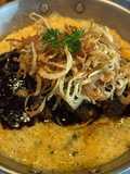 Filé com polenta