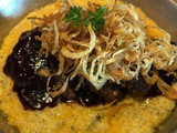 Filé com polenta