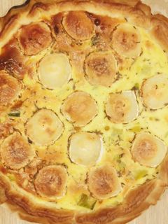 Une photo de Tarte aux poireaux et chèvre