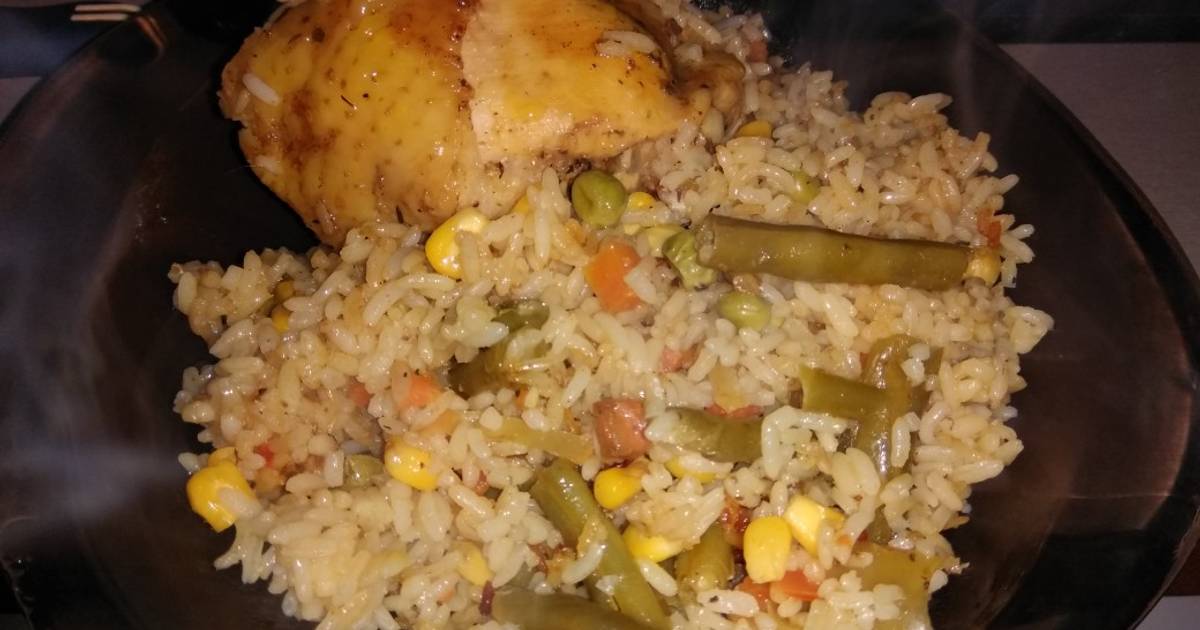 Курица С Овощами И Рисом Фото