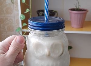 Foto de Vitamina de whey com abacaxi