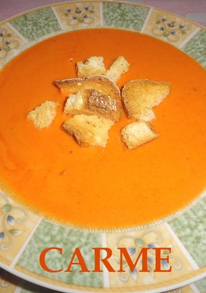 Foto principal de Puré o crema de pimientos del piquillo