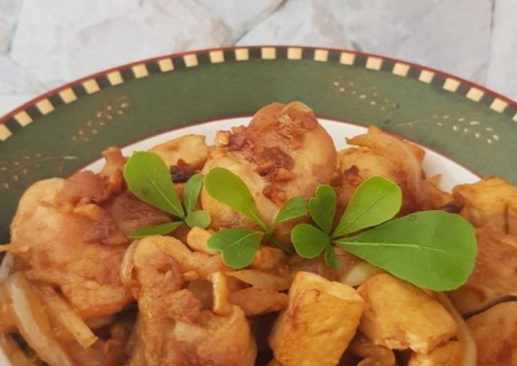 Langkah Mudah untuk Menyiapkan Ayam goreng saus tiram Anti Gagal