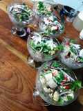 Ceviche cocido de mariscos y jibia
