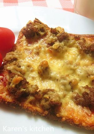 面包批薩 的食譜成品照片