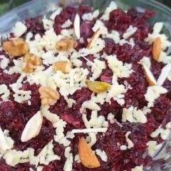 A picture of Chukander ka halwa/Beetroot dessert recipe.