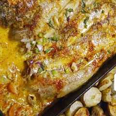 Una foto de Pescado al horno!