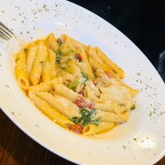 A picture of Penne Gorgonzola.