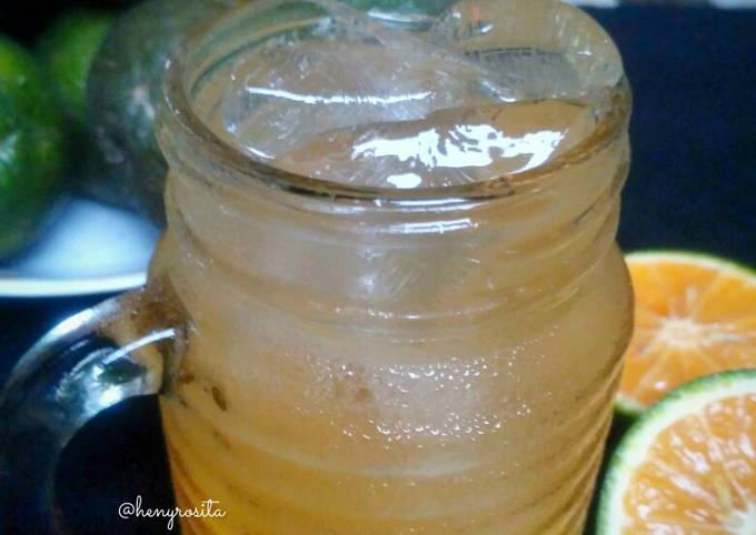 Resep membuat Es Jeruk Peras  lezat