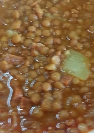 Una foto de Lentejas Estofadas con Chorizo Picante