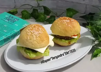 Mudah Cepat Memasak Burger dengan patty kulit pisang Enak Sederhana