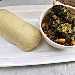 A picture of Oha soup.